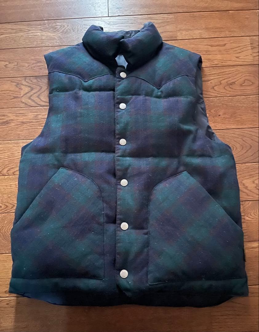 Pendleton Reversible Down Vest Black Watch Black … - image 1