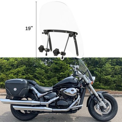 19''x17'' Large Clear Windshield Windscreen For Suzuki Boulevard M50 Intruder M800