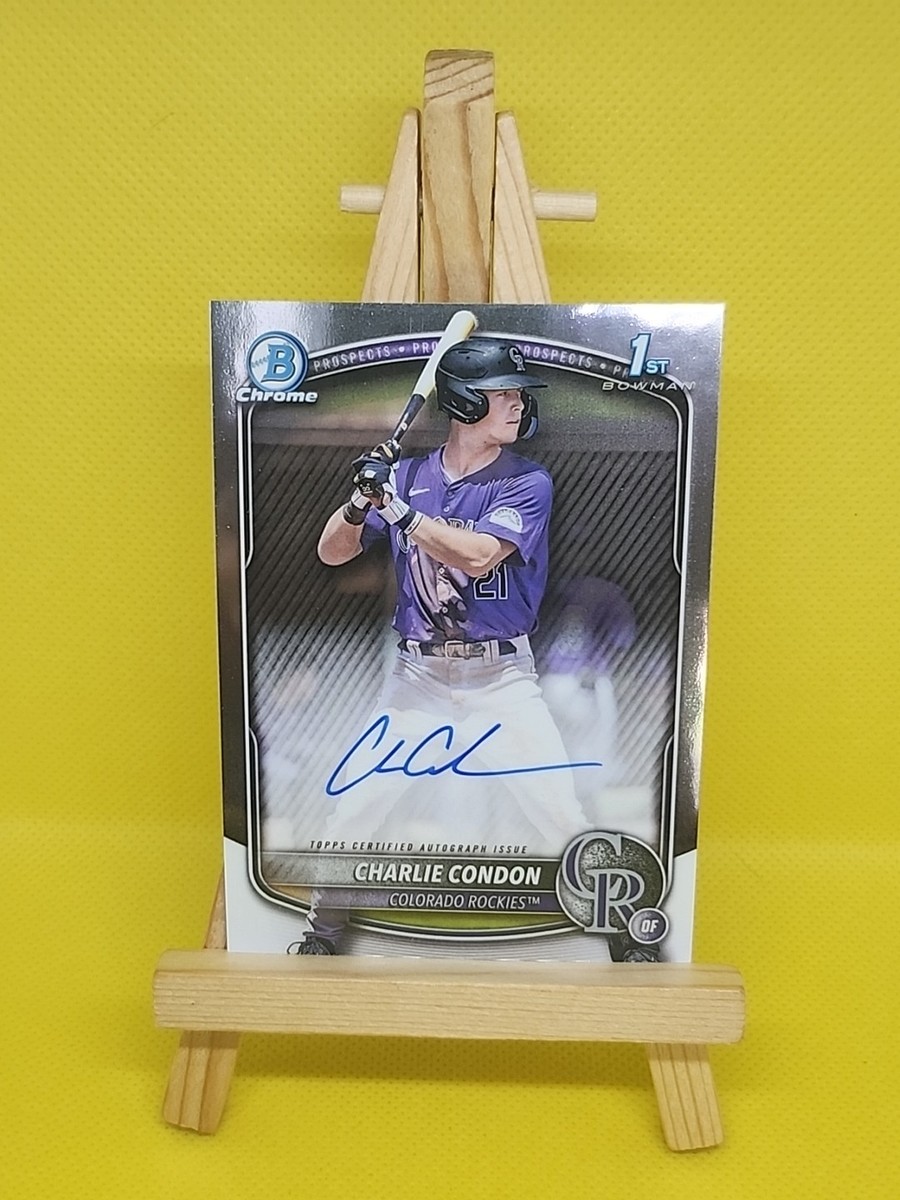 2025 1st Bowman Chrome Prospects Auto Charlie Condon CPA-CC 
