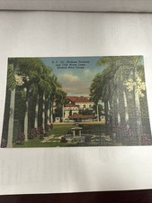 Widener Fountain Hialeah Park Florida Unused Vintage Linen Postcard AF274-CD
