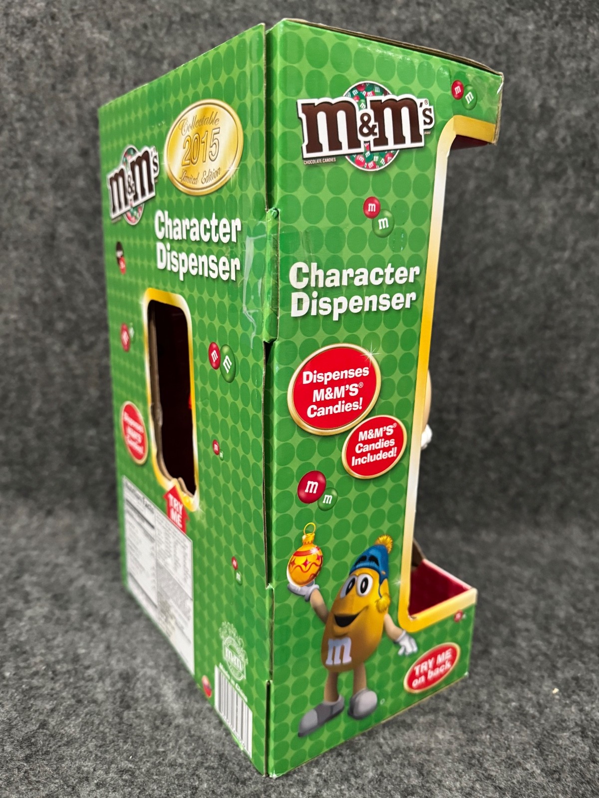 *NIB* M&Ms Christmas RED M&M Character Candy Dispenser 2015 Limited Edition