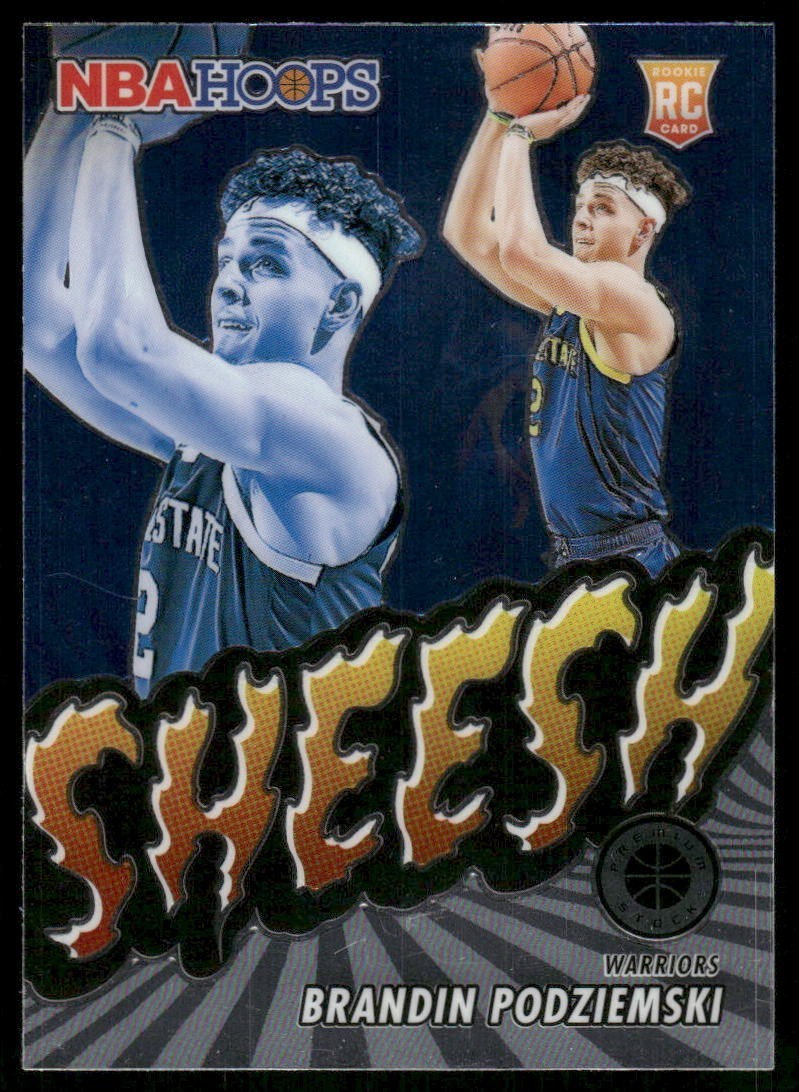 2023-24 Panini Nba Hoops Premium Stock - Sheesh Brandin Podziemski #21 (RC)