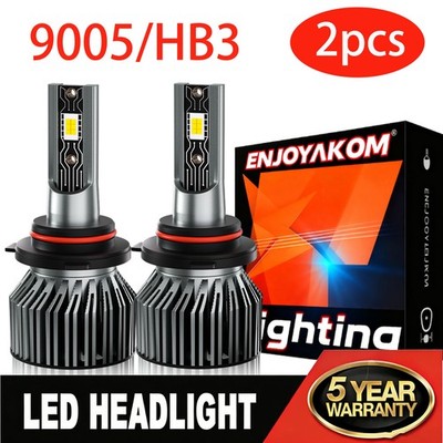 For Toyota Corolla 1993-2018 2Pcs 9005 LED Headlight Kit Bulbs High Beam 6500K