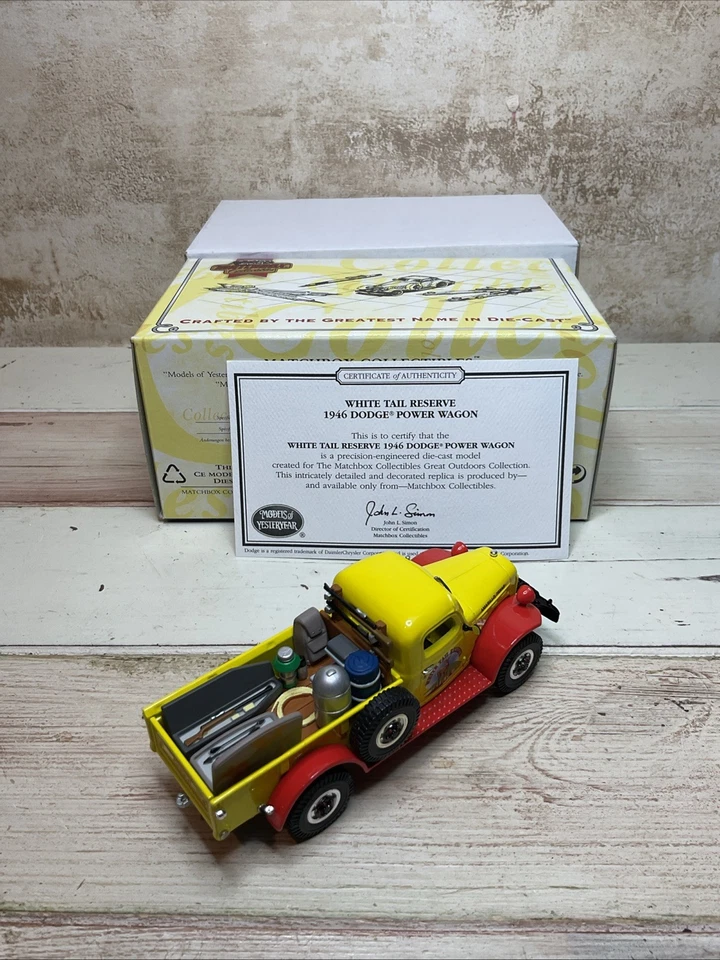 Matchbox YYM38051 White Tail Reserve 1946 Dodge Power Truck, Box, certificate - Image 4 of 4