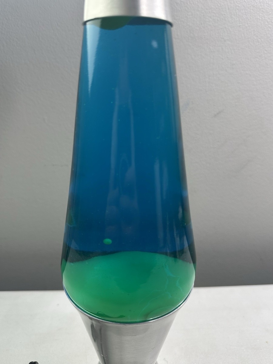 Vintage 90s Lava Lite Gold Lava Lamp Blue Yellow USA Made | eBay