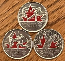 2009 HOCKEY & KLASSEN Canada 25 cents quarters  **75% off combined shipping**