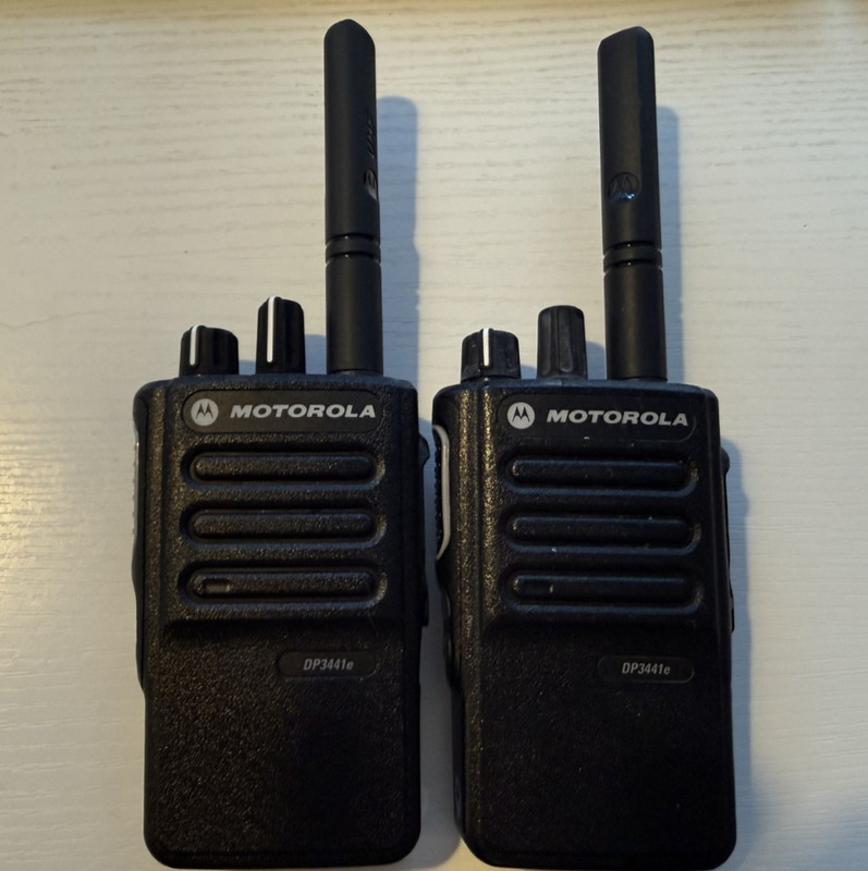2 x Motorola DP3441E UHF Radio MDH69RDC9RA1AN & PMAE4071 Antenna only