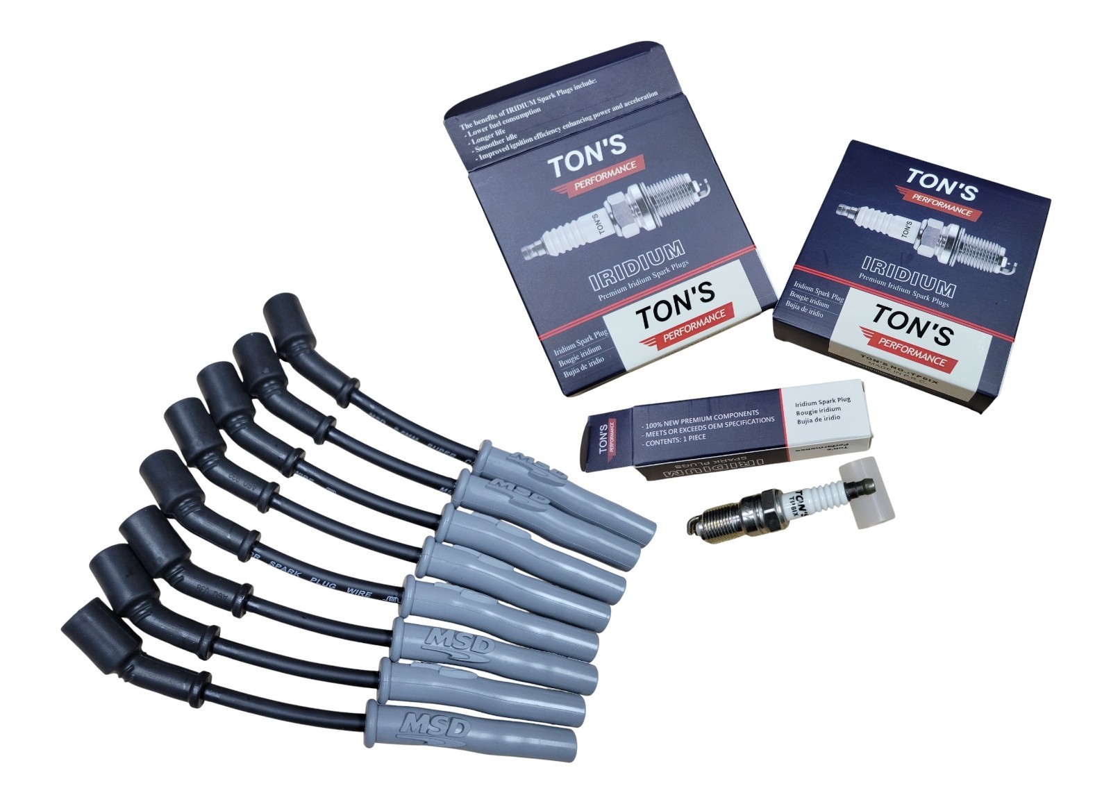 MSD 32813 CHEVY LS1 LS2 LS3 LS6 WIRES  Tons TP6IX IRIDIUM SPARK PLUGS Combo