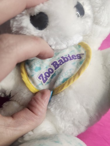 Vintage 1980's Tonka Zoo Babies Baby Zebra Plush Stuffed Animal W/Bib - Picture 2 of 10