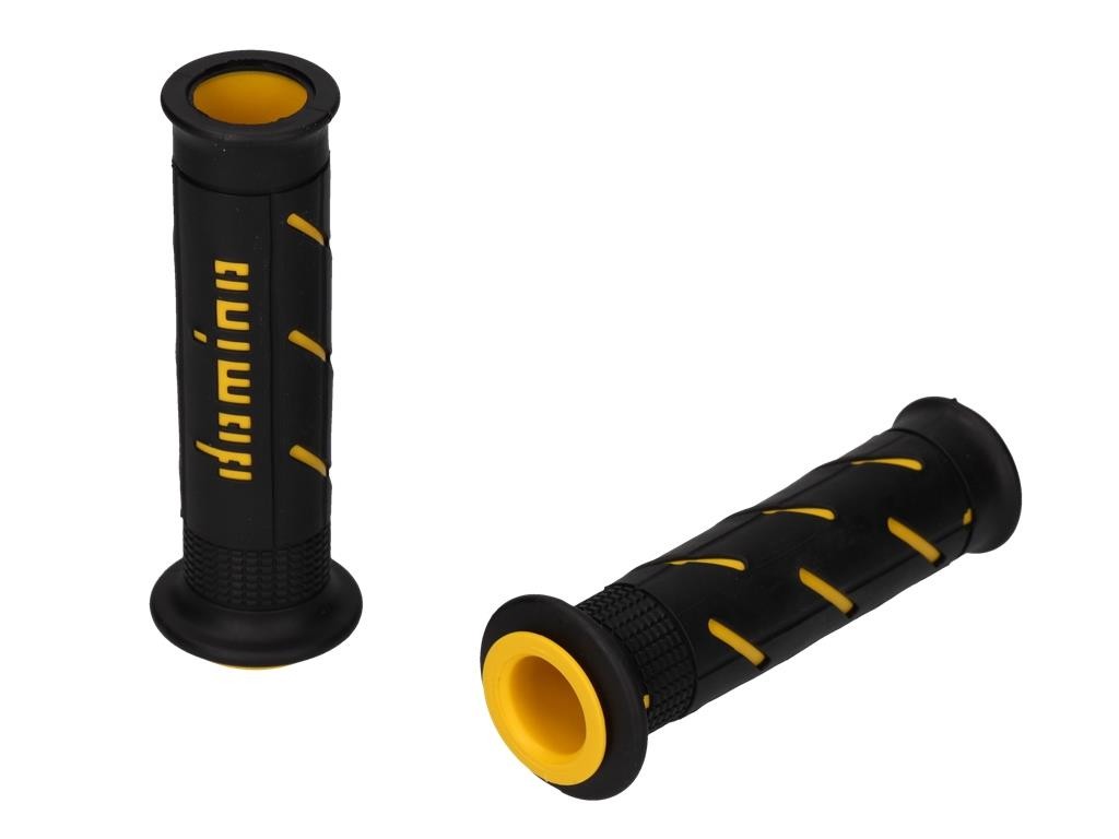 Domino XM2 Double Super Soft Handlebar Grips Open Black/Yellow