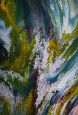 Abstraktes Bild 100x70 Gemälde auf Leinwand Modern Original Unikat Handgemalt
