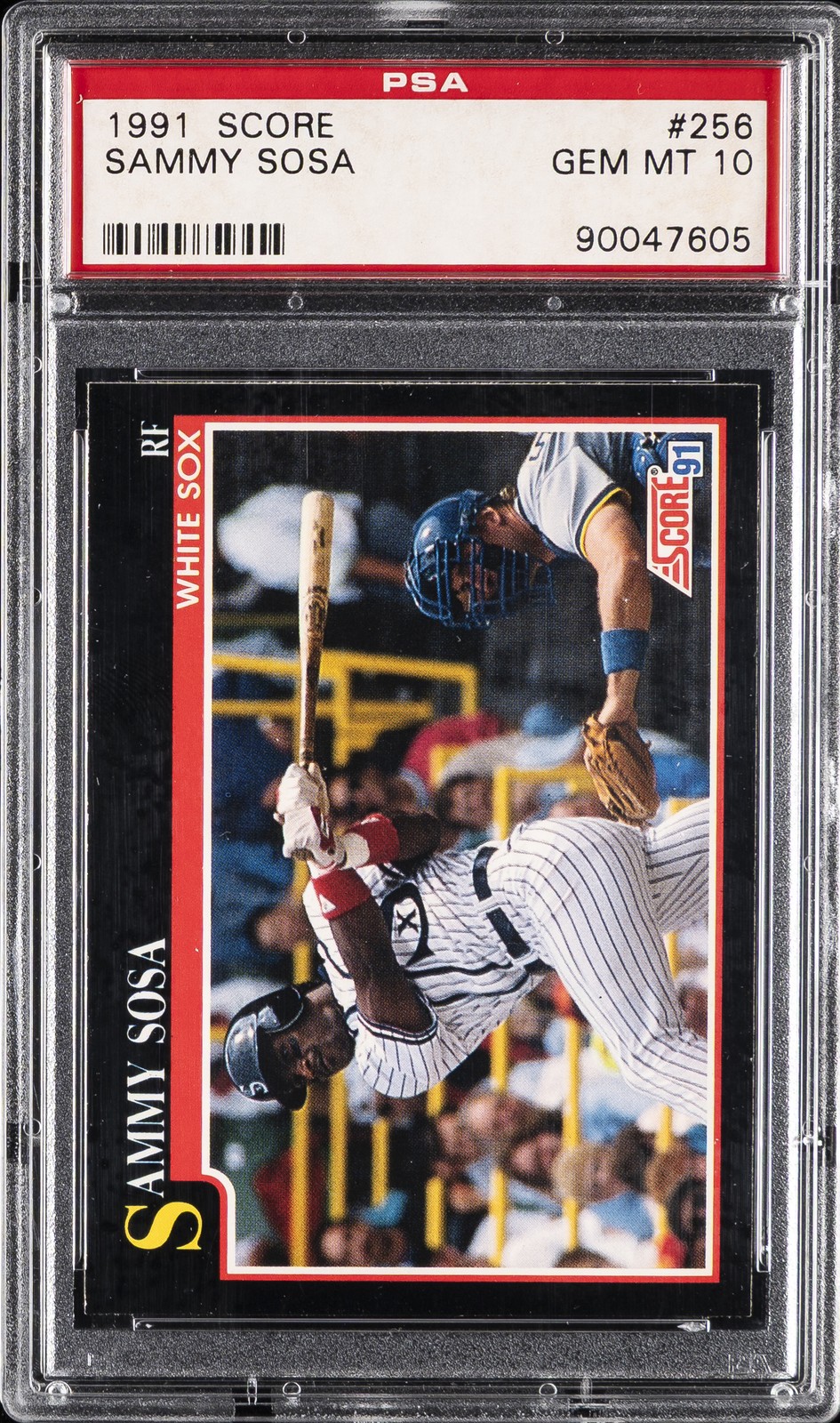 1991 SCORE #256 SAMMY SOSA PSA 10