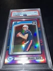 2024 Panini Donruss - Rated Rookie Drake Maye #379 Optic Preview Pink Prizm (RC)