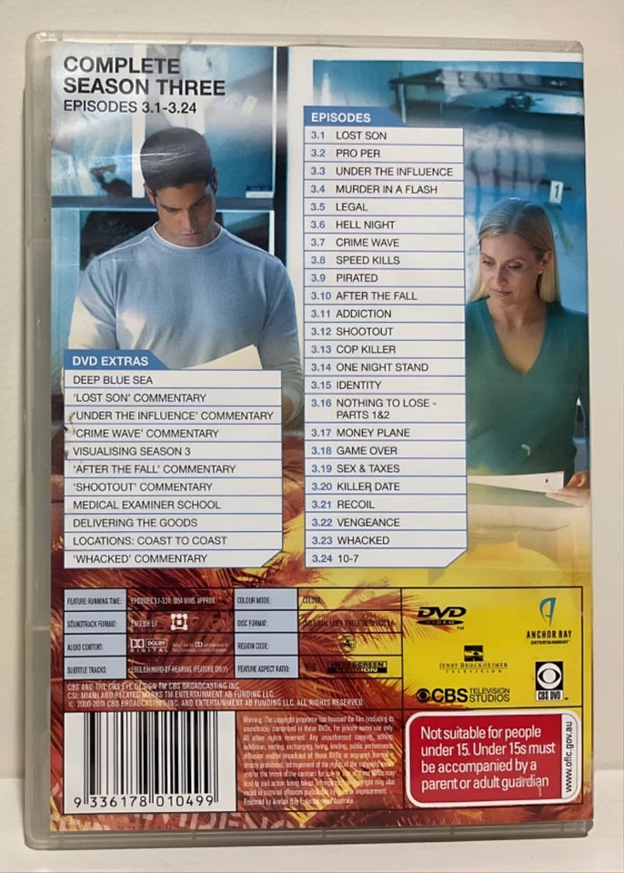 CSI Miami - Complete Season 3 - DVD Region 4 | Free Postage - image 2 of 4