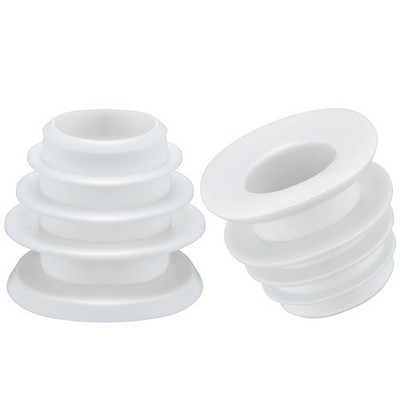 Saillong 2 Pcs Pool Cleaner Skimmer Cone Adapter Valve Cuff, white 