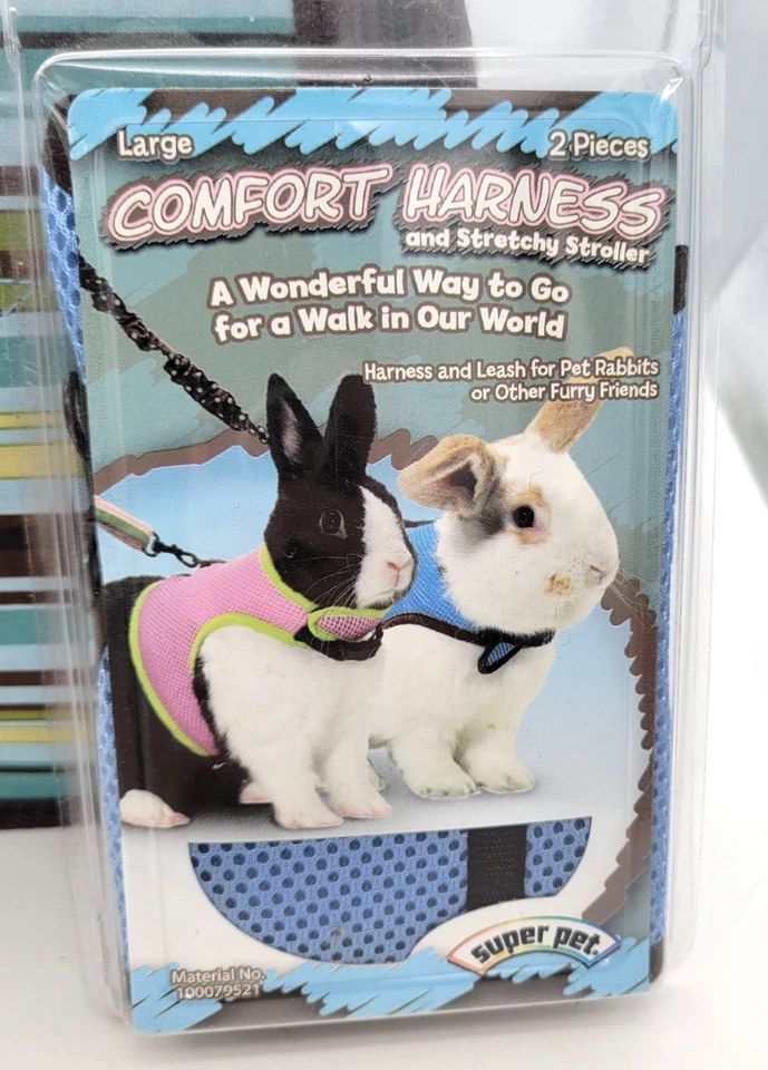 Jaula de viaje y arnés porta mascotas conejillo de indias para animales pequeños conejito hámster Foto 4 de 4
