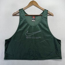 Vintage Nike Soccer Jersey Mens Adult One Size Green Cropped Boxy Penny 90s NEW
