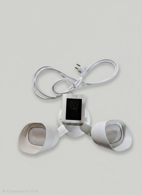 RING Überwachungskamera Flutlichtkamera Pro Kabel Floodlight Cam Wired Außen 
