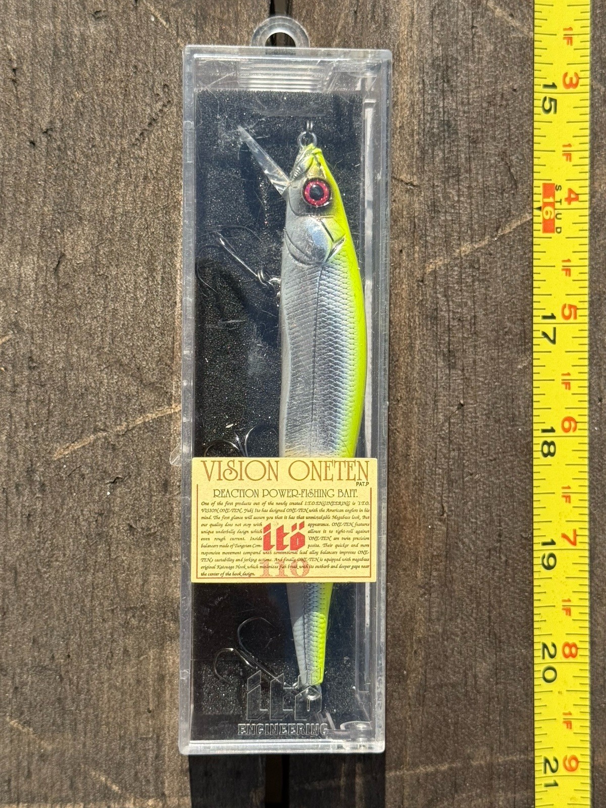 SUPER TUFF FIND “2002”Megabass ITO VISION ONETEN 110  SHAD color NOS UNKNOWN- - Image 3