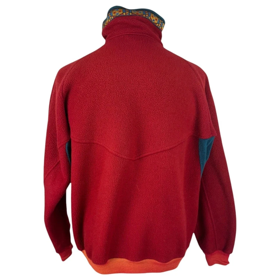 Berghaus Fleece L Men's Red Vintage 80s Made in UK Mojave Polar Tec Streetwear - Image 4 of 4