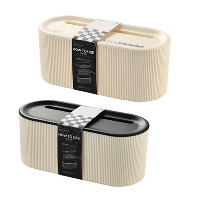 Sturdy Plastic Power Strips Storage Box To Conceals Cords and Wires Storage