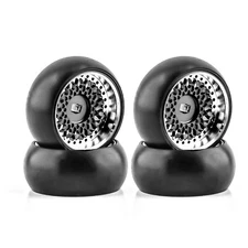 4x Racing Drift Car Tire Metal Wheel For Wltoys 284131 K989 K969 P939 1/28 RC p