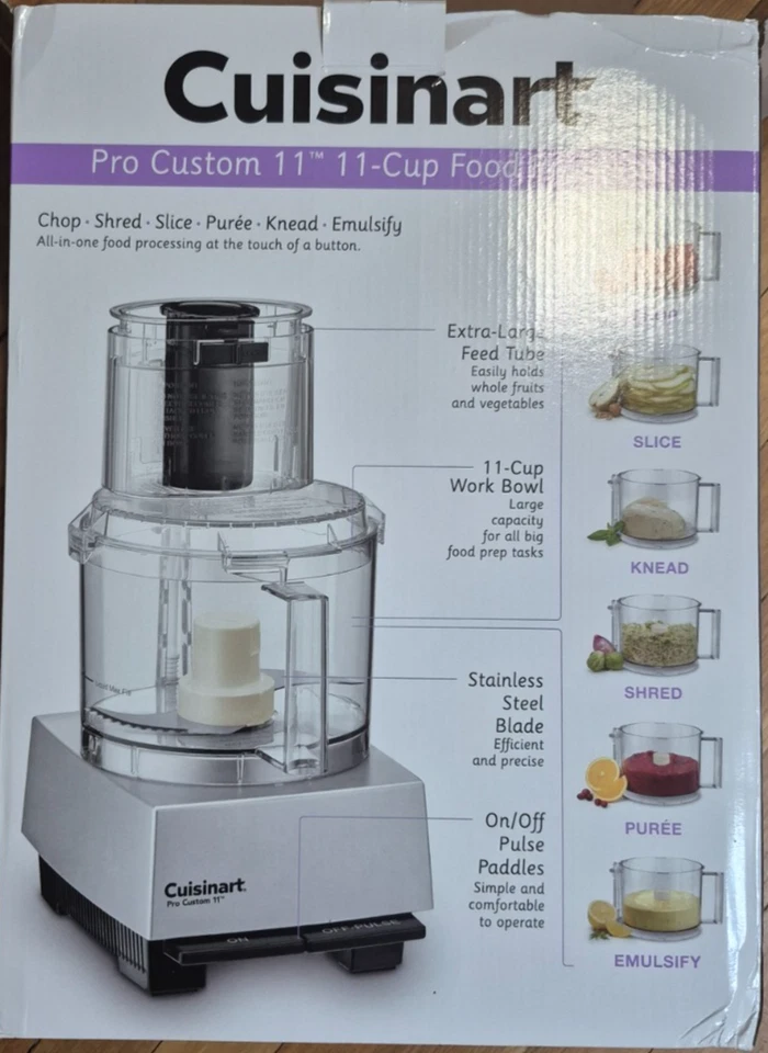 Cuisinart Food Processor Pro Custom 11 dlc-8s Series Basse only! - Image 2 of 4