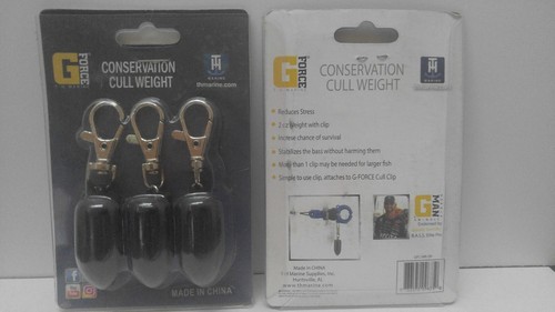 New in Package T-H Marine G Force Culling System Weights 2 - 3 - Packs 6 Weights - Picture 2 of 8