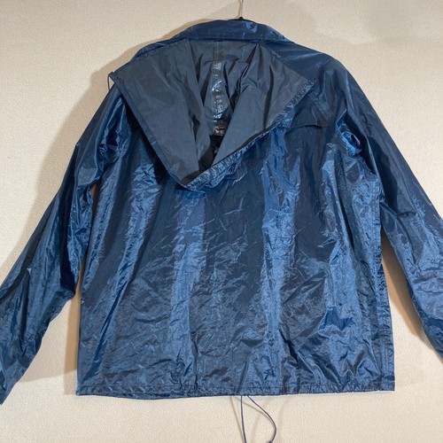 McCordick Rain Jacket Sz Small Navy Blue Zip in Hood Work Outdoor Gorpcore - Picture 8 of 10