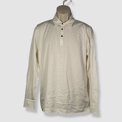 $535 Moncler Men's White Logo Long Sleeve Polo Shirt Size S | eBay $535 Moncler Men's White Logo Long Sleeve Polo Shirt Size S | eBay