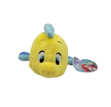 Disney Just Play The Little Mermaid Flounder Fish 9" Plush Stuffed Animal Toy
