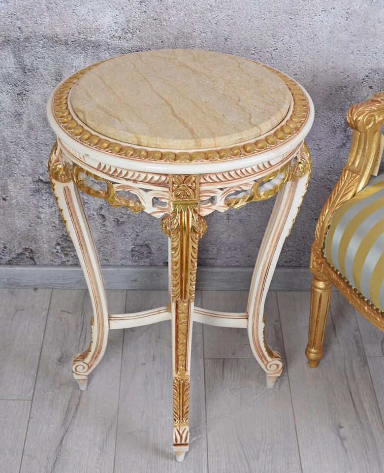 Night Table Baroque Side Table Flower Stand Sofa Table Tea Table Console Table - Image 3 of 4