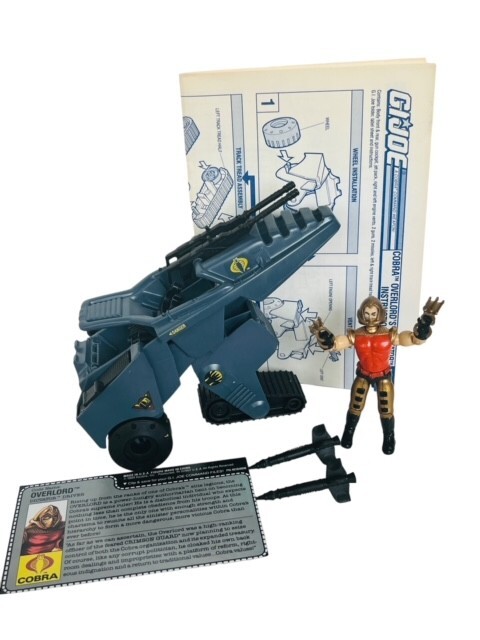 Dictator Overlord 1989 Gi Joe Cobra Hasbro ARAH Figure Vehicle