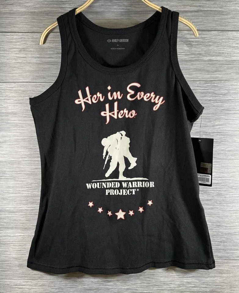 Women Harley-Davidson Wounded Warrior Project Tank Top Small 96734-23VW
