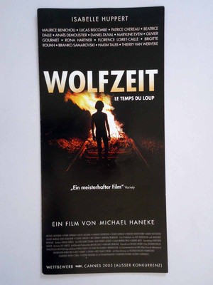 Wolfzeit - Isabelle Huppert - Béatrice Dalle - Anais Demoustier - Flyer/Filminfo