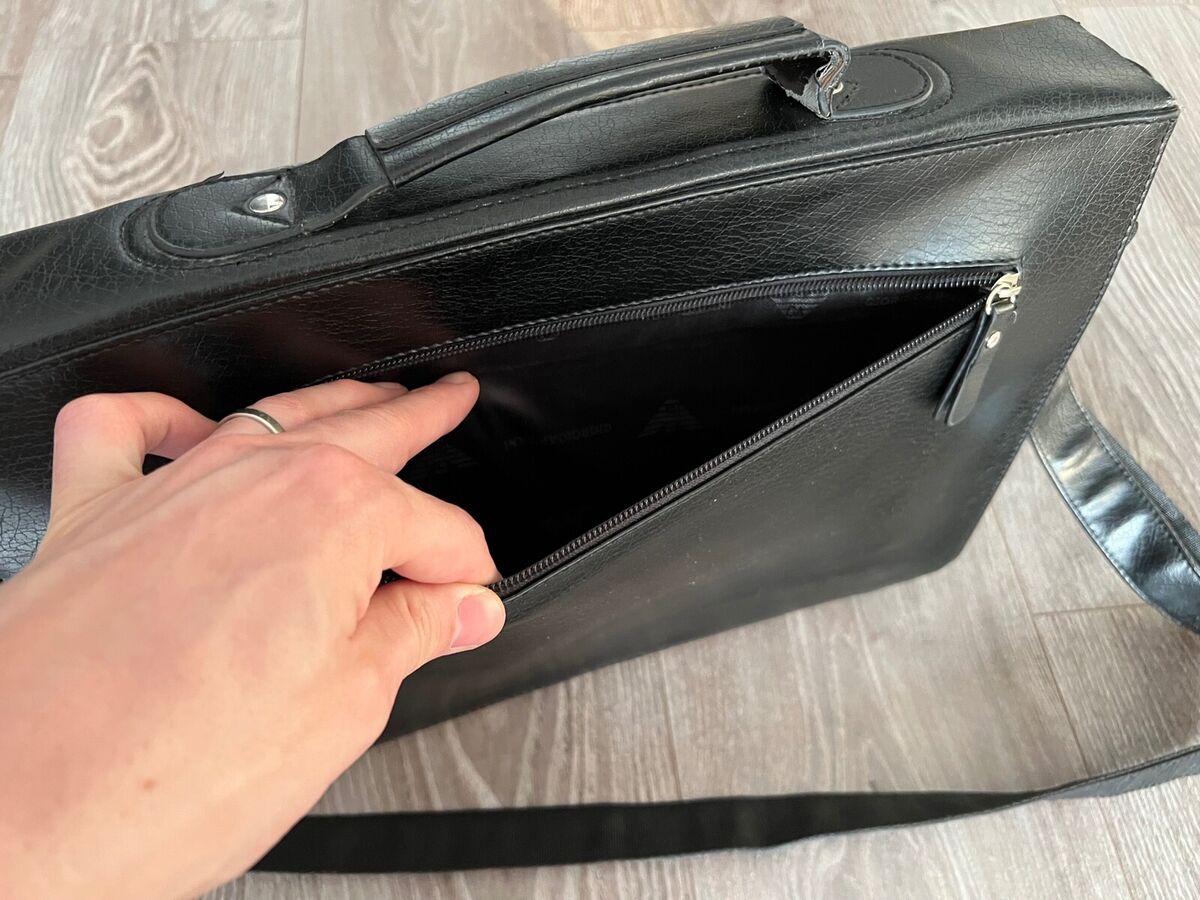 Giorgio Armani Leather business bag | eBay Giorgio Armani Leather business bag | eBay