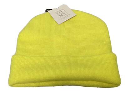 Neon Yellow Men s Beanie Hat New with Tags