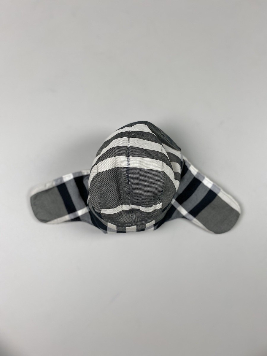 Burberry children ushanka nova check trapper hat size 44 | eBay