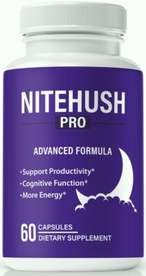 NiteHush Pro Capsules, NiteHush Sleep Aid Pills for Energy & Stress Relief 60ct