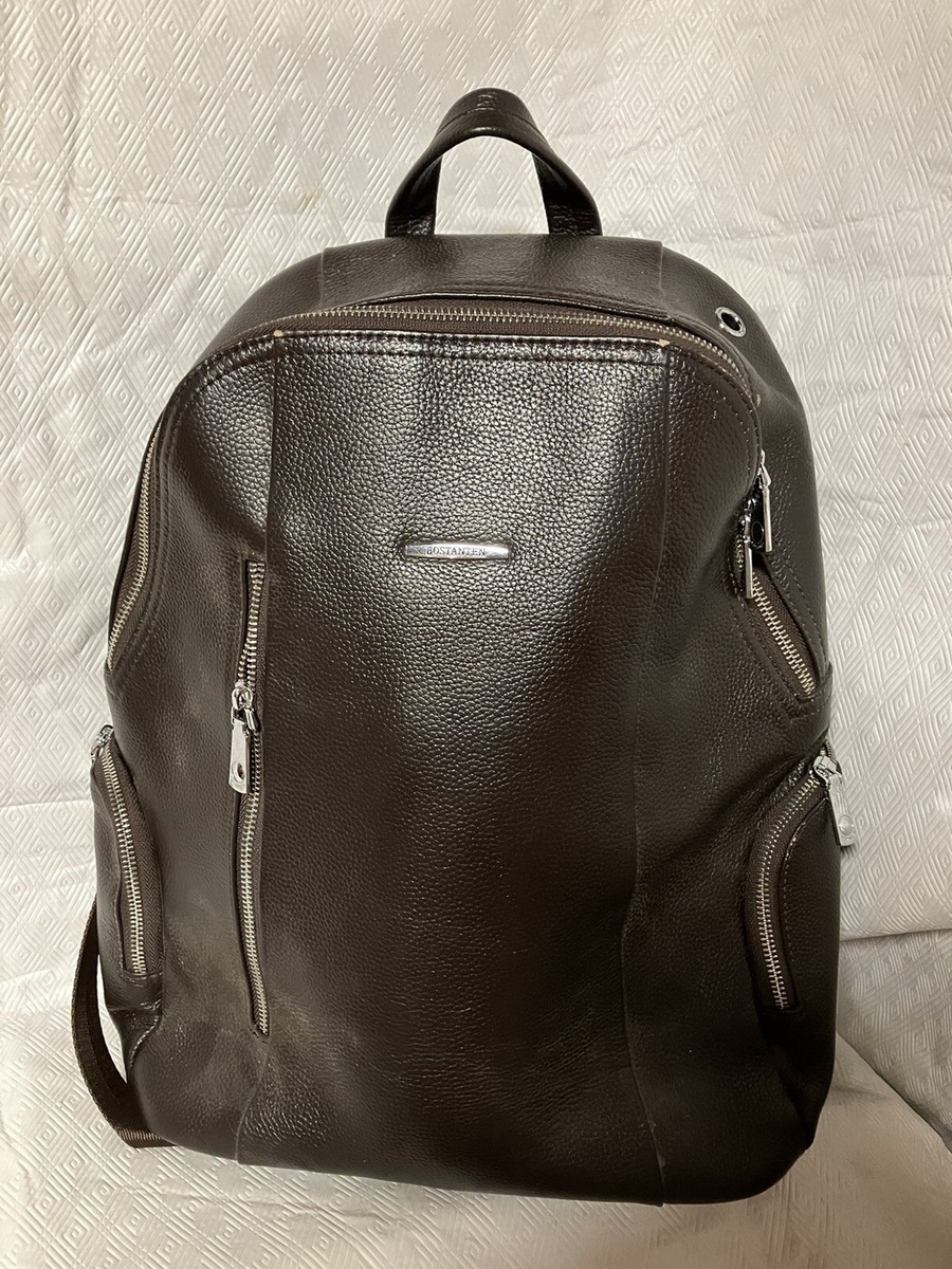 VINTAGE BOSTANTEN BROWN PEBBLE LEATHER BACKPACK SEE  display picture 2