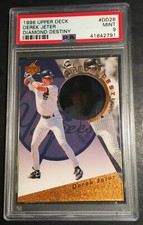 1996 DEREK JETER UPPER DECK DIAMOND DESTINY ROOKIE #DD28 PSA 9 POP 20 