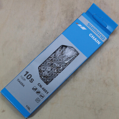 Shimano CN-4601 Tiagra 10-fach Kette 116 Glieder mit Nietstift für 1x10 2x10
