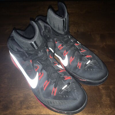 Nike Hyperdunk 2014 Black Pink Coral Basketball Shoes 653640 006 Men Size 