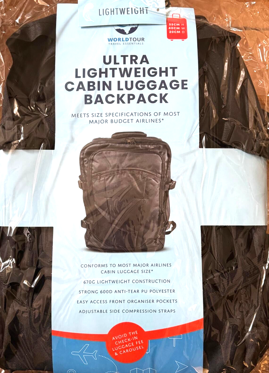 Ultra Light Cabin Luggage Backpack (55cm x 40cmx20cm) UK