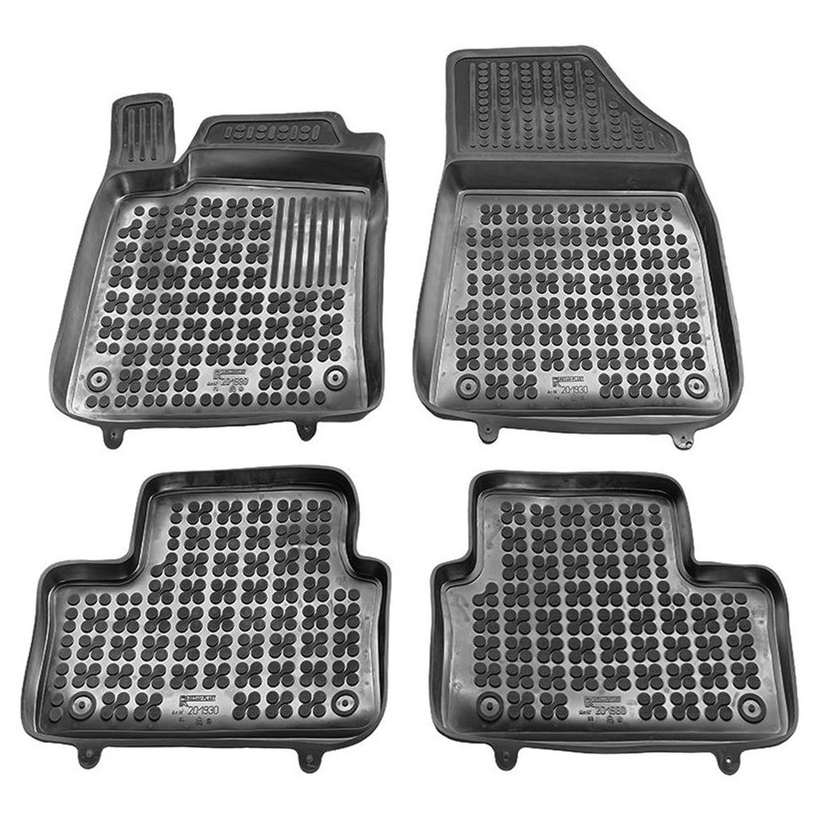 Tapis de sol en caoutchouc Rezaw-Plast noir pour Renault Clio V