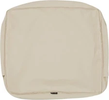 Classic Accessories Montlake 25" x 22" x 4" Back Cushion Cover Antique Beige