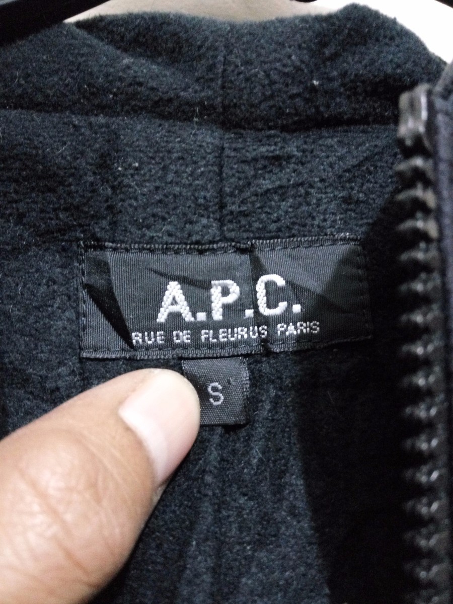 90s a.p.c. フランス製 zip up sweat jacket A.P.C. Other 90s French Half Zip Oil Jacket 2 Cotton Brown