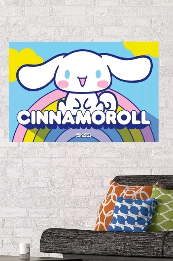 Hello Kitty Cinnamoroll POSTER - 34x22 Horizontal - | eBay