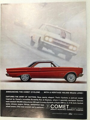 MercuryAdv035 Advertisement 1964 Mercury COMET Cycone