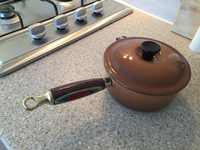 Für Le Creuset Ersatz Soßenpfanne Holzgriff klein mehrfarbig psychedelisch